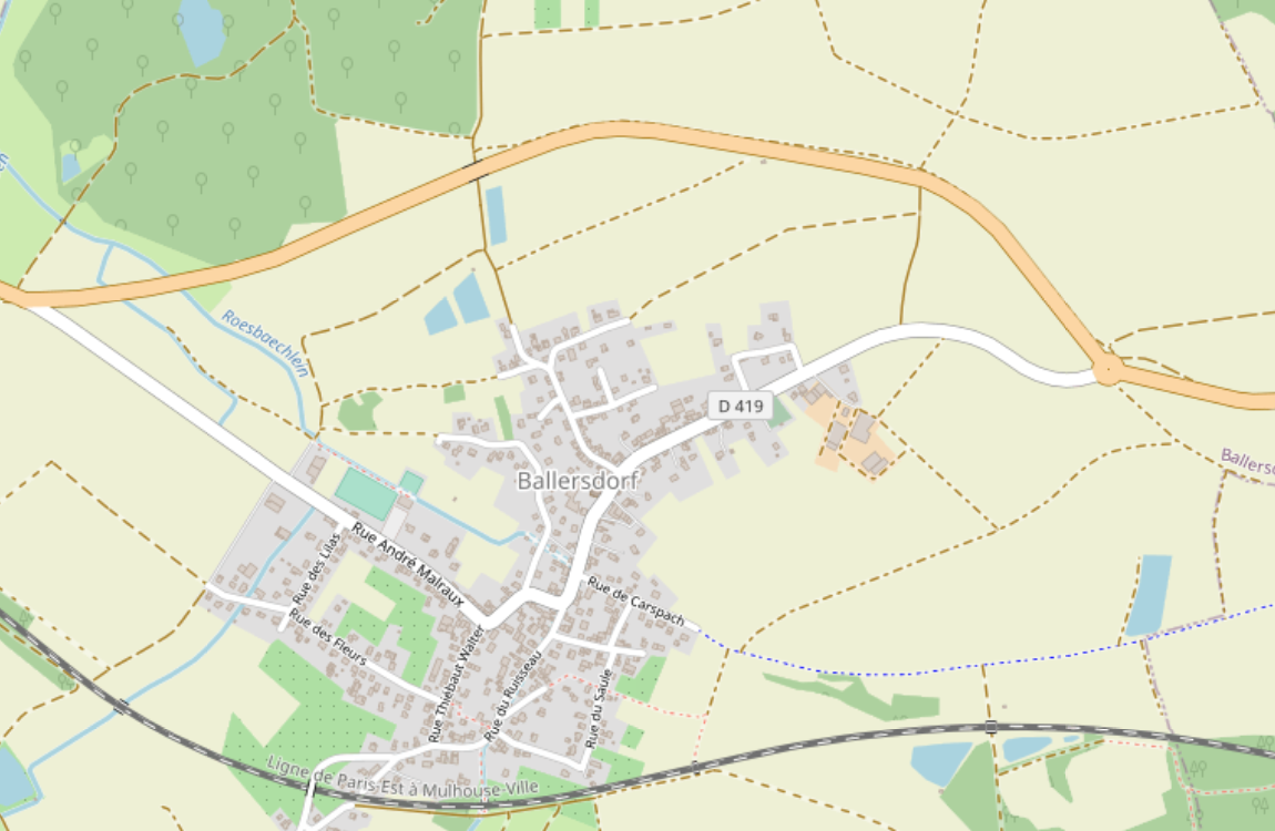 Fond de plan OpenStreetMap