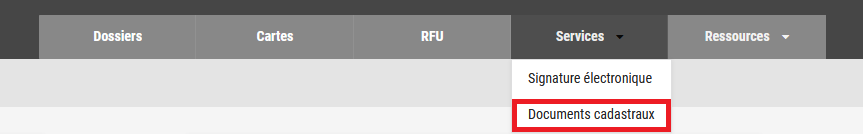 Documents Cadastraux.